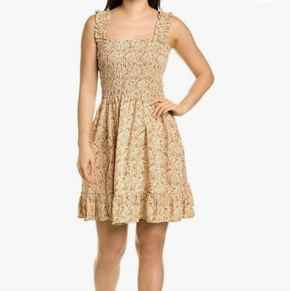 Madewell Dresses & Skirts - Madewell linen-blend Lucie Smocked Tank Mini Dress